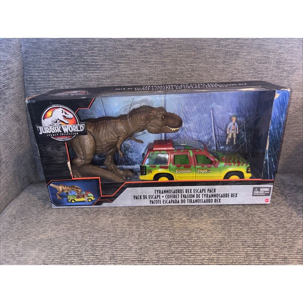 New Mattel Jurassic World Legacy Collection Tyrannosaurus Rex Escape Pack Set